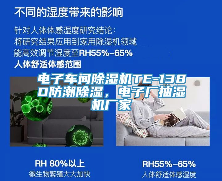 電子車間除濕機(jī)TE-138D防潮除濕，電子廠抽濕機(jī)廠家