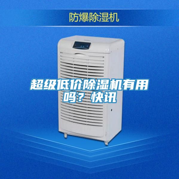 超級(jí)低價(jià)除濕機(jī)有用嗎？快訊