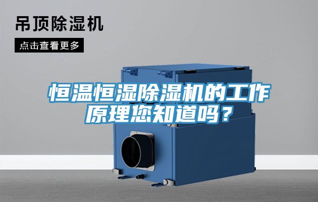 恒溫恒濕除濕機的工作原理您知道嗎？