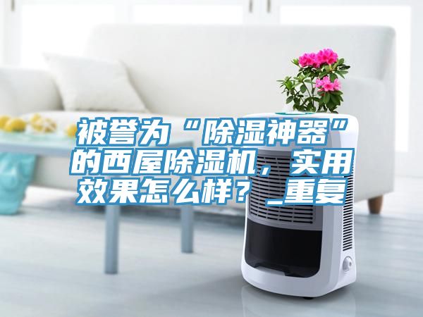 被譽(yù)為“除濕神器”的西屋除濕機(jī)，實(shí)用效果怎么樣？_重復(fù)