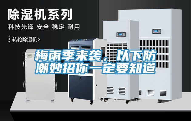 梅雨季來襲，以下防潮妙招你一定要知道