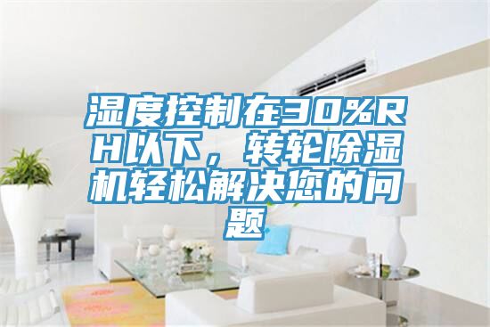 濕度控制在30%RH以下，轉(zhuǎn)輪除濕機(jī)輕松解決您的問題