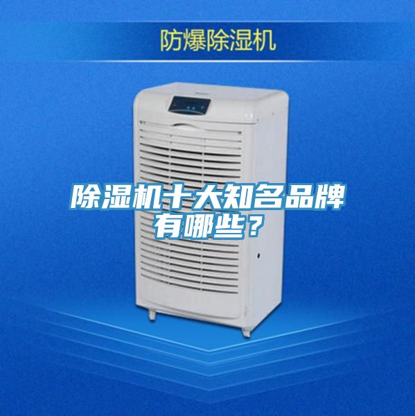 除濕機(jī)十大知名品牌有哪些？