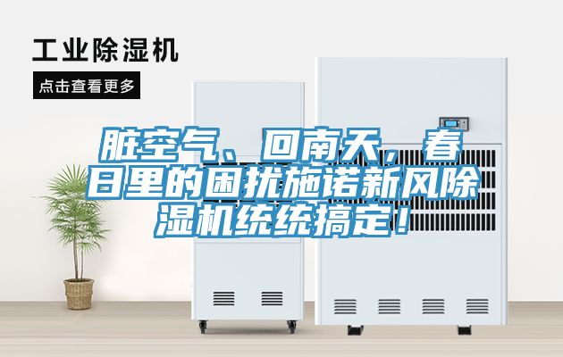 臟空氣、回南天，春日里的困擾施諾新風除濕機統(tǒng)統(tǒng)搞定！