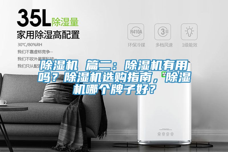 除濕機 篇二：除濕機有用嗎？除濕機選購指南，除濕機哪個牌子好？