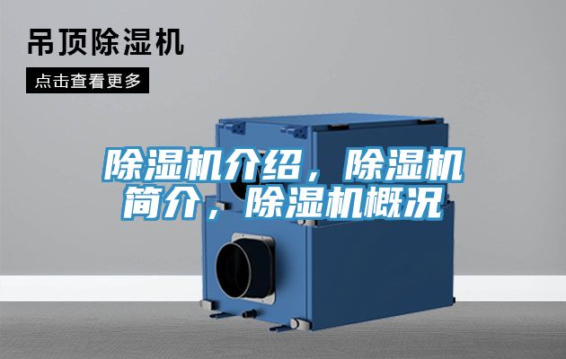除濕機介紹，除濕機簡介，除濕機概況