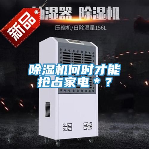 除濕機何時才能搶占家電＊？