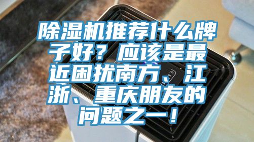除濕機(jī)推薦什么牌子好？應(yīng)該是最近困擾南方、江浙、重慶朋友的問題之一！